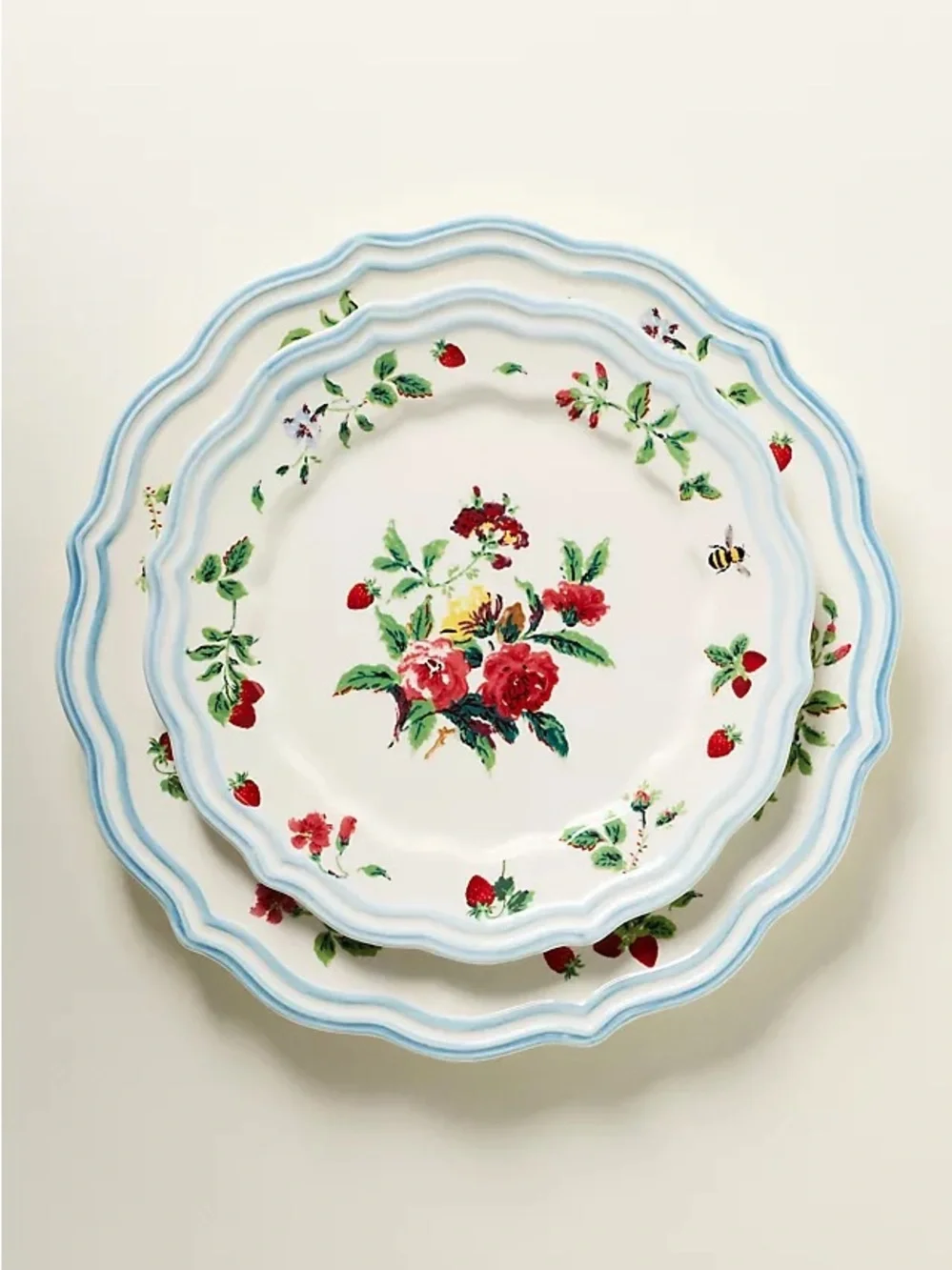 NIB Camille Stoneware Dessert Plates, Set of 4 /